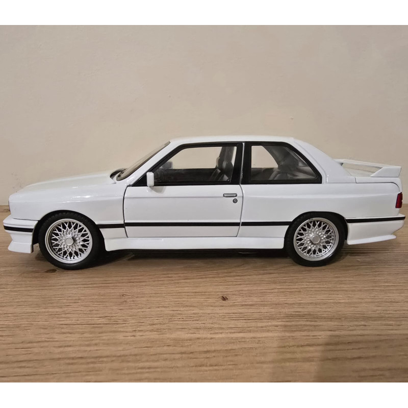 Машинка металева BMW M3 БМВ 1986 купе біла АвтоЕксперт 1:24 світло звук відкр двері баг капот 20,5*8*5,5 см (GT-99641)