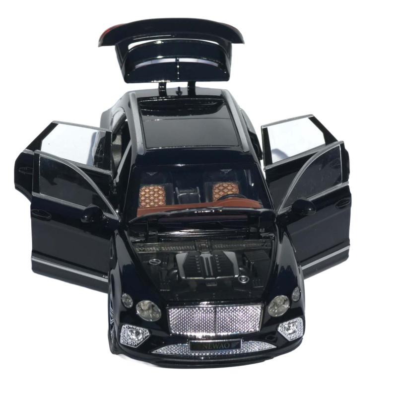 Машинка метал Bentley Bentayga АвтоСвіт чорна 1:24 звук світло інерція 21*9*7 см (AP-1897)