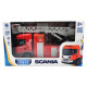 Пожежна машина Scania (світло, звук, функція води), Big Truck, TechnoDrive, 31х10х16 см (6407KS)
