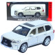 Машинка металева Lexus LX 570 біла 1:24 звук світло інерція відкр двері баг капот 20*8*7,5 см (RS-42075)
