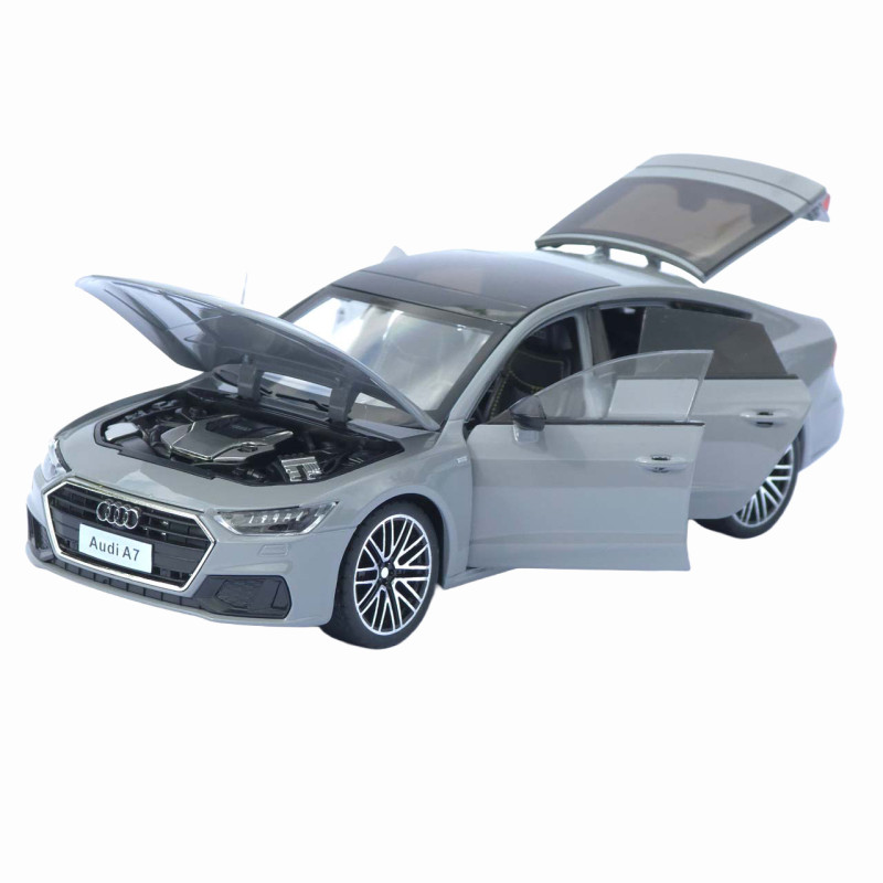 Машинка металева Audi A7 АвтоЕксперт сіра 1:24 звук світло відкр двері капот багажник (1904-17)
