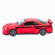 Машинка метал Nissan Skyline GT-R (R34) АвтоЕксперт червона хром 1:32 звук світло інерція (ТК-9360)
