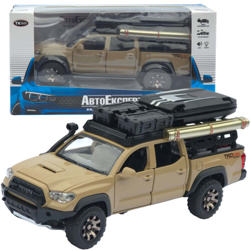 Машинка метал Toyota Tacoma TRD Pro АвтоЕксперт бежевий 1:32 звук світло інерція (ТК-9415)