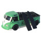 Машинка метал Volkswagen Type 2 (T1) зелена 1:32 світло звук інерція відч двері (TK-19102)