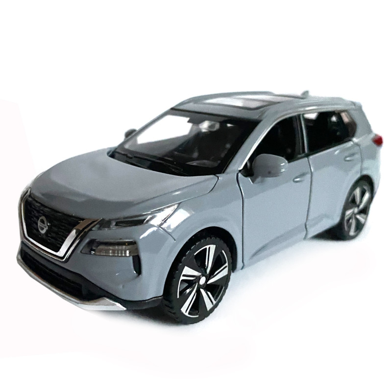 Іграшкова машинка металева Nissan X-Trail VC-Turbo 300, ніссан, сірий, звук, світло, інерція, откр двері, капот, Автоексперт, 1:32,14,5*7*6см (ТК-10415)