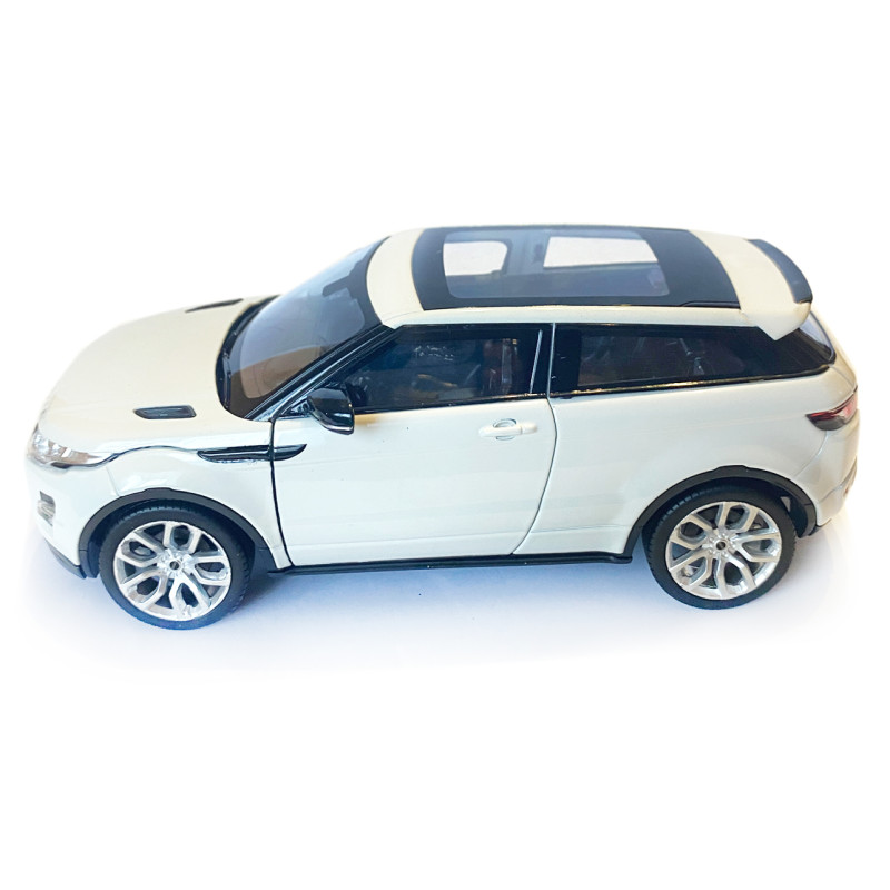 Іграшкова машинка металева WELLY 1:24 RANGE ROVER EVOQUE, рендж ровер, відкр.двері, капот,білий, 17.5*7.5*6.5 см, (24021W)