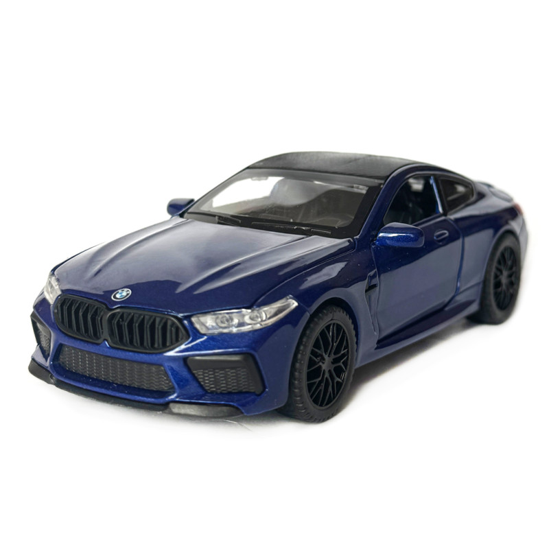 Іграшкова машинка металева BMW M8 Competition Coupe БМВ синя звук світло інерція відкр двері багажник капот Автосвіт 1:32, 14,9*4,9*5,9см (AP-2079)