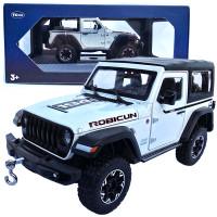 Машинка металл Jeep Wrangler Rubicon джип вранглер белый 1:24 свет звук 21,5*8*9см (GT - 94911)
