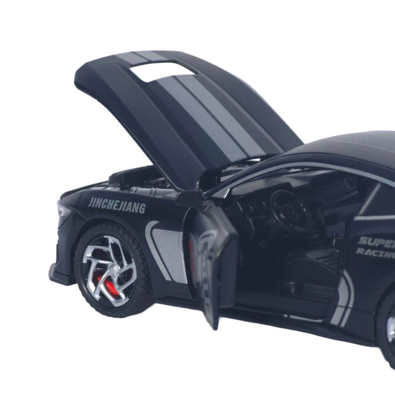 Машинка метал Ford Mustang Shelby GT500 АвтоЕксперт чорна 1:32 звук світло інерція 15*6*4 см (L-6514-86)