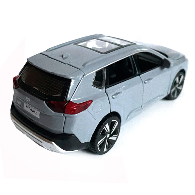 Іграшкова машинка металева Nissan X-Trail VC-Turbo 300, ніссан, сірий, звук, світло, інерція, откр двері, капот, Автоексперт, 1:32,14,5*7*6см (ТК-10415)