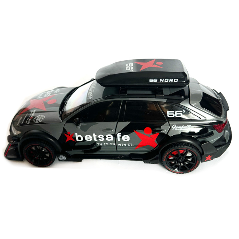 Машинка металева Audi RS6 Avant DTM сіра Ауді Автоексперт світло інерція відкр двері баг капот 1:24 21,5*8,5*9,5 см (GT - 7011)