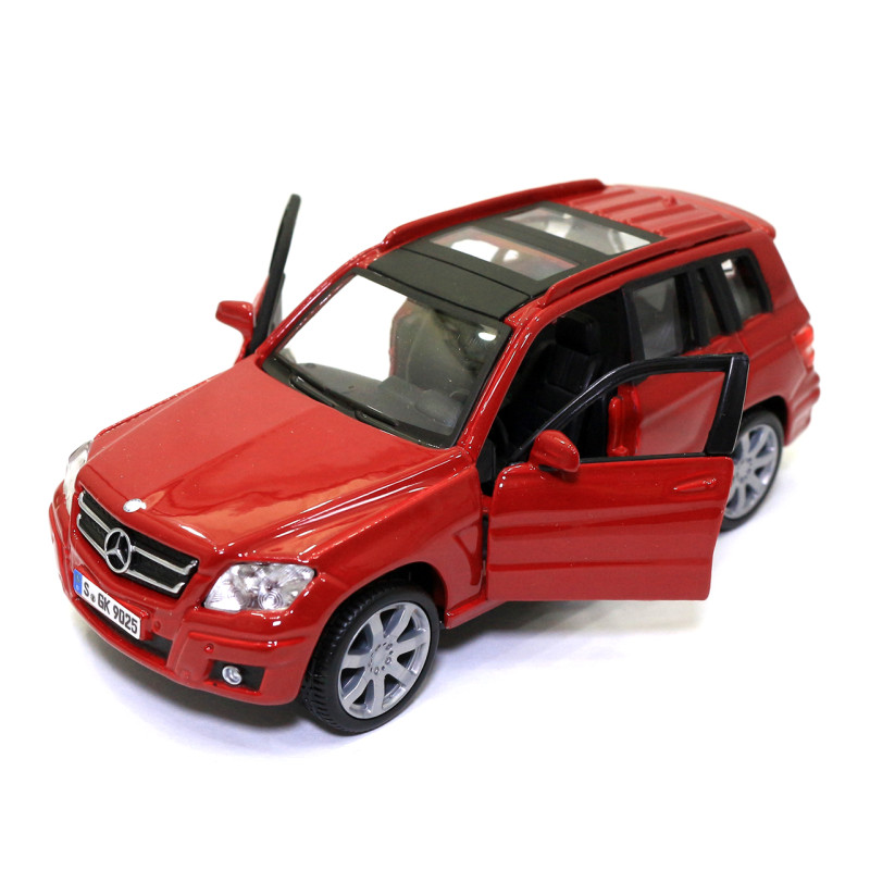 Машинка металева Mercedes-Benz GLK-Class «Bburago» Мерседес червоний джип 13*5*6 см (18-43016)