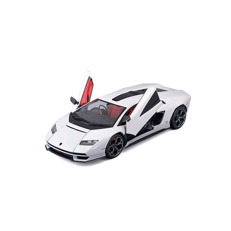 Машинка металева Lamborghini Countach LPI 800-4 Ламборгіні відкр двері 1:24 біла 9*20*4см (18-21102)