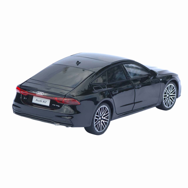 Машинка металева Audi A7 АвтоЕксперт чорна 1:24 звук світло відкр двері капот багажник (1904-17)
