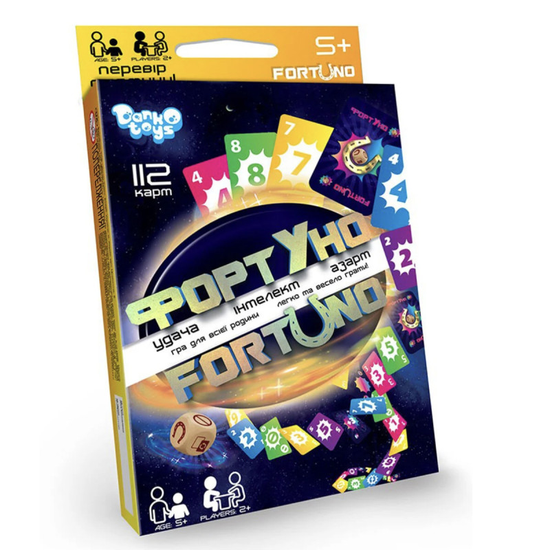Настільна міні гра Фортуно Fortuno Danko Toys 112 карток (UF-03-01U)
