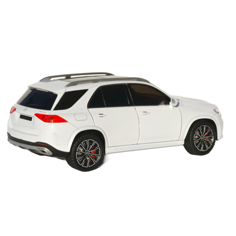 Машинка метал Mercedes-Benz GLE-Class АвтоЕксперт біла 1:24 відкр двері капот багажник (1841-12)