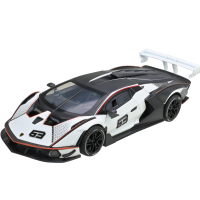 Машинка металева Lamborghini Essenza SCV12 Автопром біла 1:24 світло звук відкр двері 22*8,5*4,5 см (AP7700)