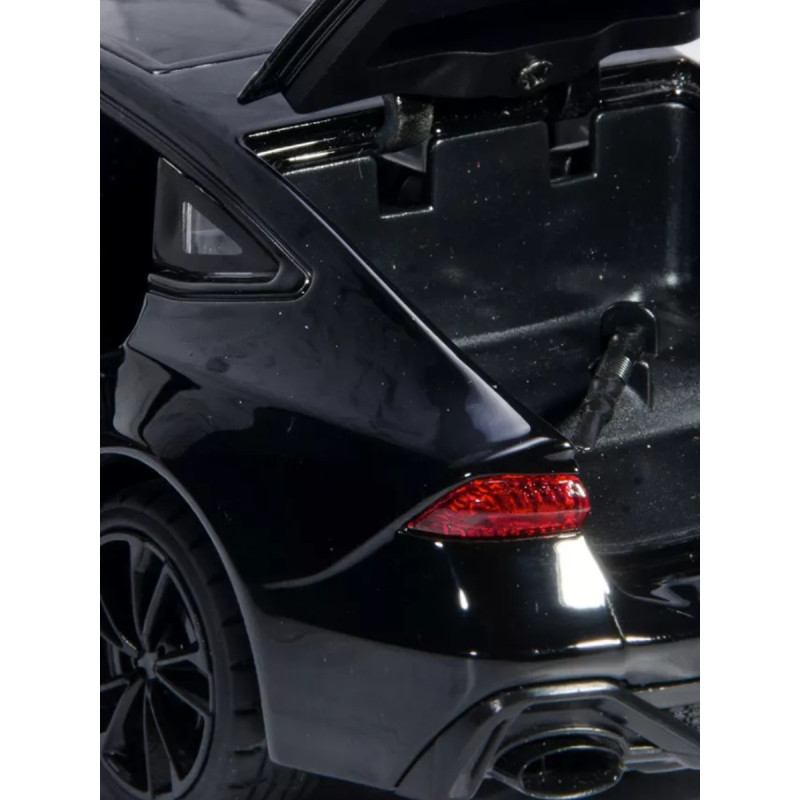 Іграшкова машинка металева Audi RS 7 Sportback (Ауди RS 7 Спортбек) «Автоексперт», чорна, батар., світло, звук, відкр. двері, від 3 р., 15*6*5, (40867)