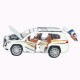 Машинка метал Toyota Land Cruiser Prado АвтоЕксперт біла 1:24 звук світло відкриваються двері капот багажник (1200-57)