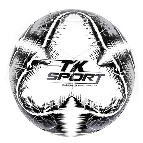 М'яч футбольний білий TK Sport вага 330-350 грам матеріал TPE піна балон гумовий (C 44452)