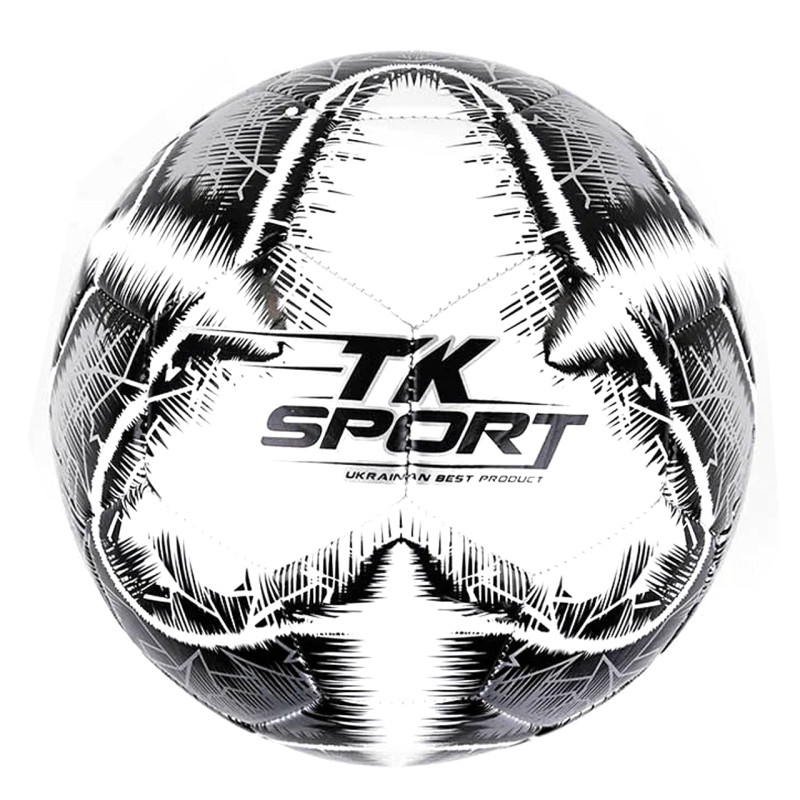 М'яч футбольний білий TK Sport вага 330-350 грам матеріал TPE піна балон гумовий (C 44452)