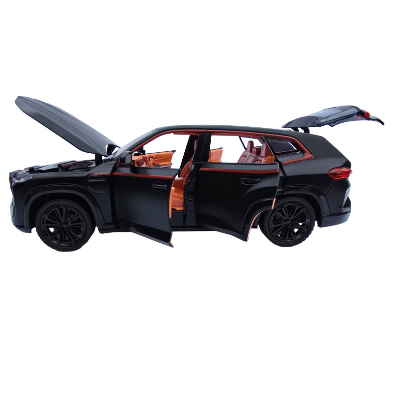 Машинка металева BMW XM БМВ чорний Автопром 1:24 світло звук відкр двері баг капот 20,5*8*7 см (AP7742)