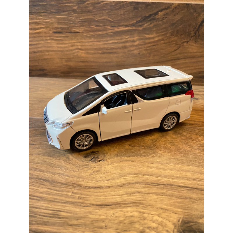 Машинка металева Lexus Лексус LM300h 2019, мінівен, «AutoExpert» ,білий, інерц., звук, світ, відкр двері.,16*7*7 см (GT-1952)