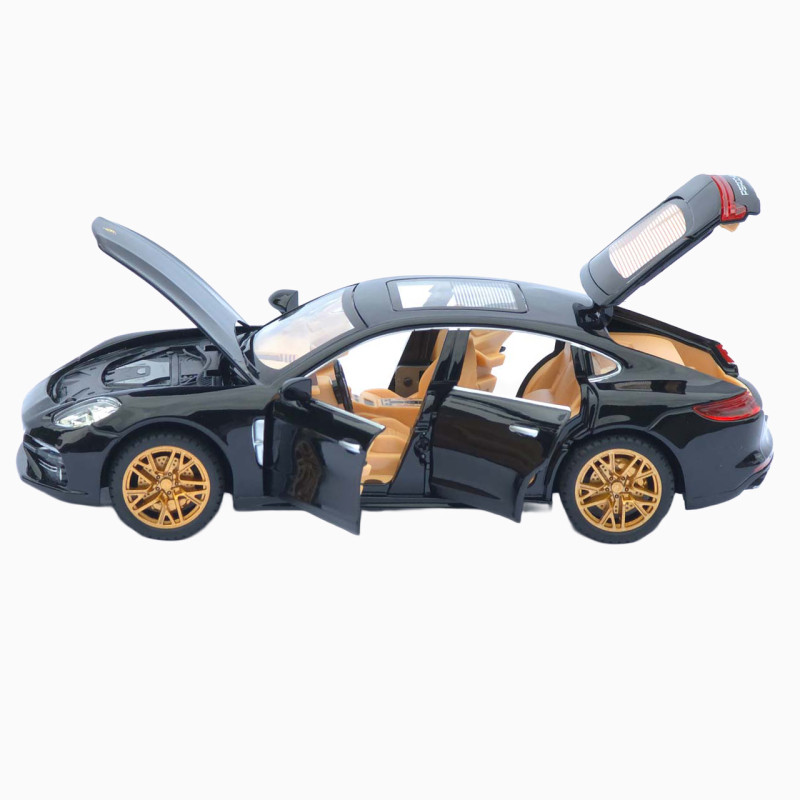Машинка метал Porsche Panamera АвтоЕксперт чорна 1:24 звук світло інерція 20*7,5*6 см (3120-04)
