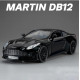 Машинка метал Aston Martin DB12 GT чорна 1:32 світло звук 15,5*6,5*4см (84112)