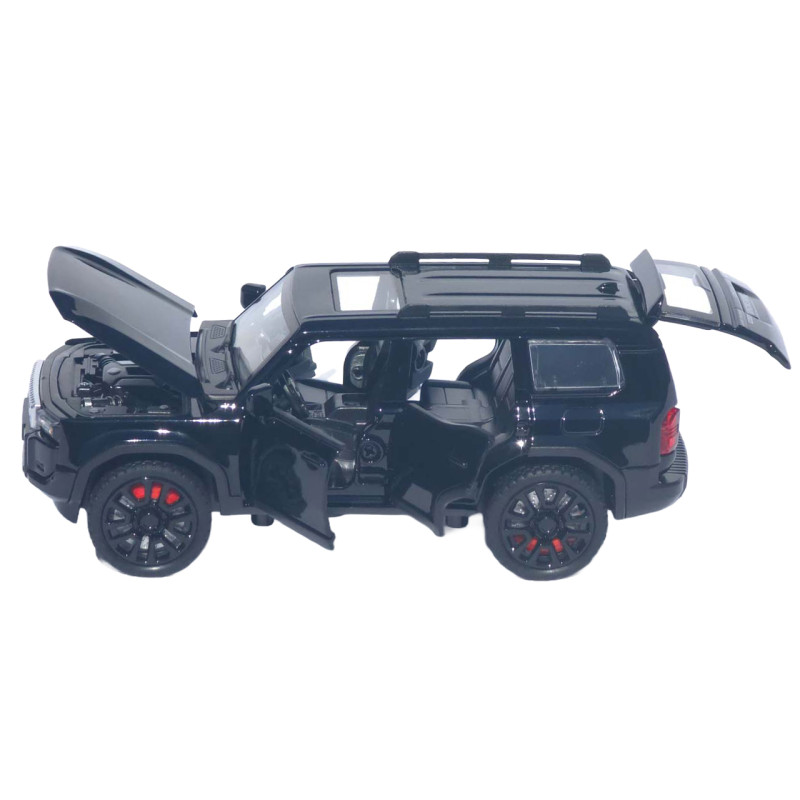 Машинка метал Toyota Land Cruiser Prado 250 АвтоСвіт чорна 1:32 звук світло інерція 15*6,5*6 см (AP-2105)