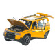 Машинка метал Toyota Land Cruiser Prado АвтоЕксперт жовта 1:24 звук світло 21*8*8 см (G7605-44)