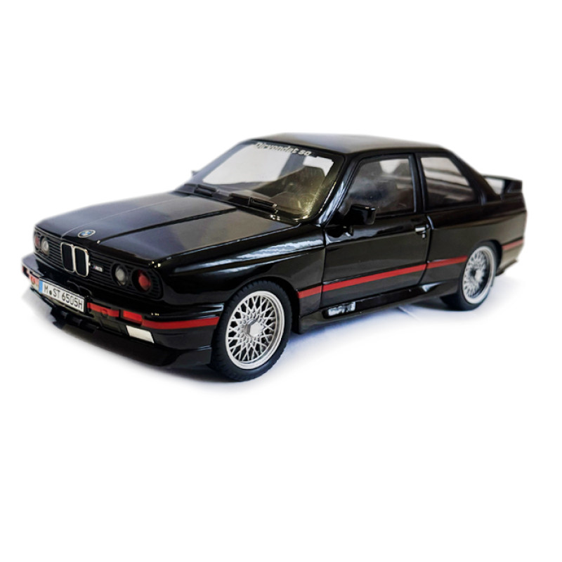 Машинка металева BMW M3 БМВ 1986 купе чорна АвтоЕксперт 1:24 світло звук відкр двері баг капот 20,5*8*5,5 см (GT-99641)