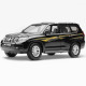 Іграшкова машинка металева Toyota Land Cruiser Prado Автопром Тойота джип 1:24, чорна, 20*7*8 см, (68270)