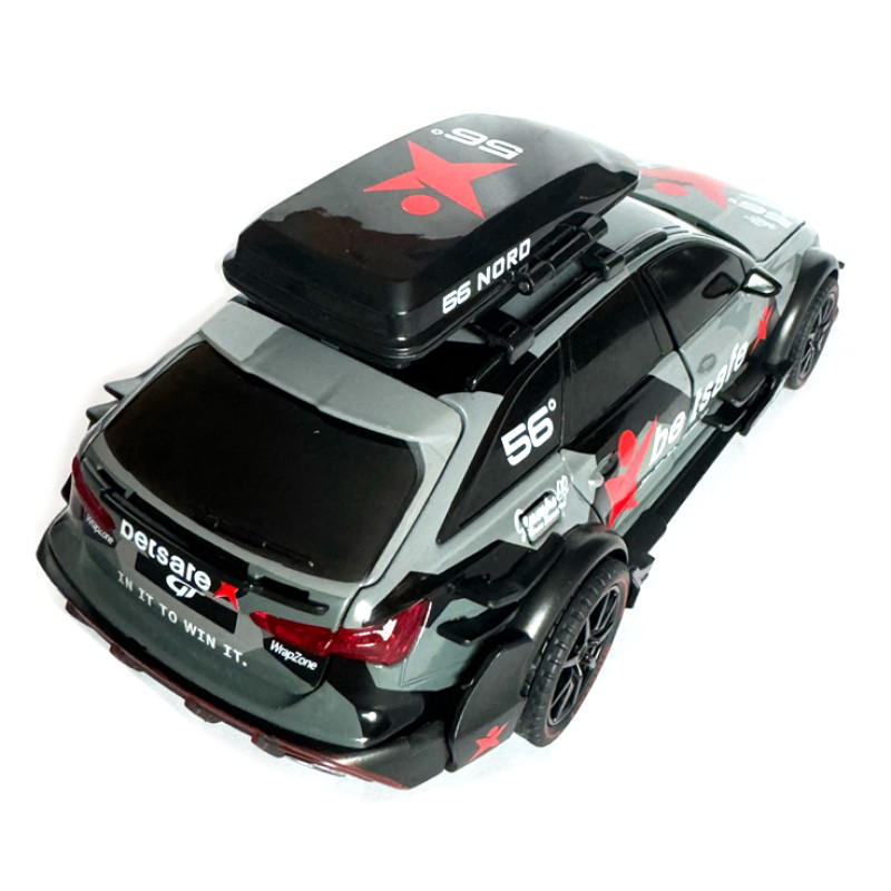 Машинка металева Audi RS6 Avant DTM сіра Ауді Автоексперт світло інерція відкр двері баг капот 1:24 21,5*8,5*9,5 см (GT - 7011)