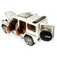 Машинка металева Mercedes-Benz G63 AMG Гелендваген (Гелік) мерседес білий 1:24 світло, інерція, відкриваються двері, багажник, капот, 22*8*9,5см (AP- 1834)