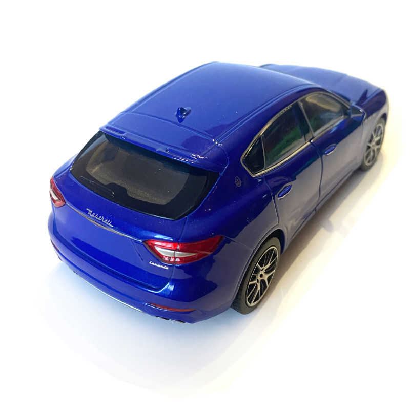 Іграшкова машинка металева WELLY 1:24 MASERATI LEVANTE, мазератті, відкр.двері, капот, синя, 18.5*7.5*6.5 см (24078W)