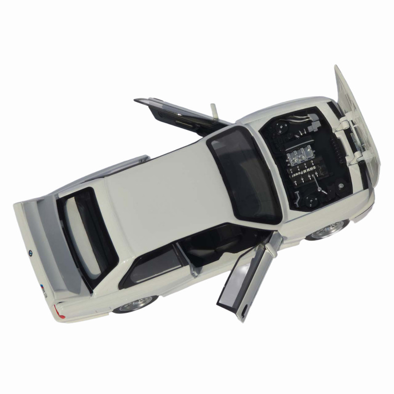 Машинка метал BMW M3 (E30) АвтоЕксперт біла 1:24 світло звук відкр двері капот багажник (1273-27)