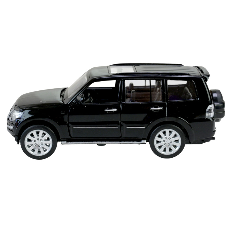 Машина метал Mitsubishi Pajero 4WD Turbo Мітсубісі чорна 1:33 світло звук 14,5*5,5*5,5см (68463B)