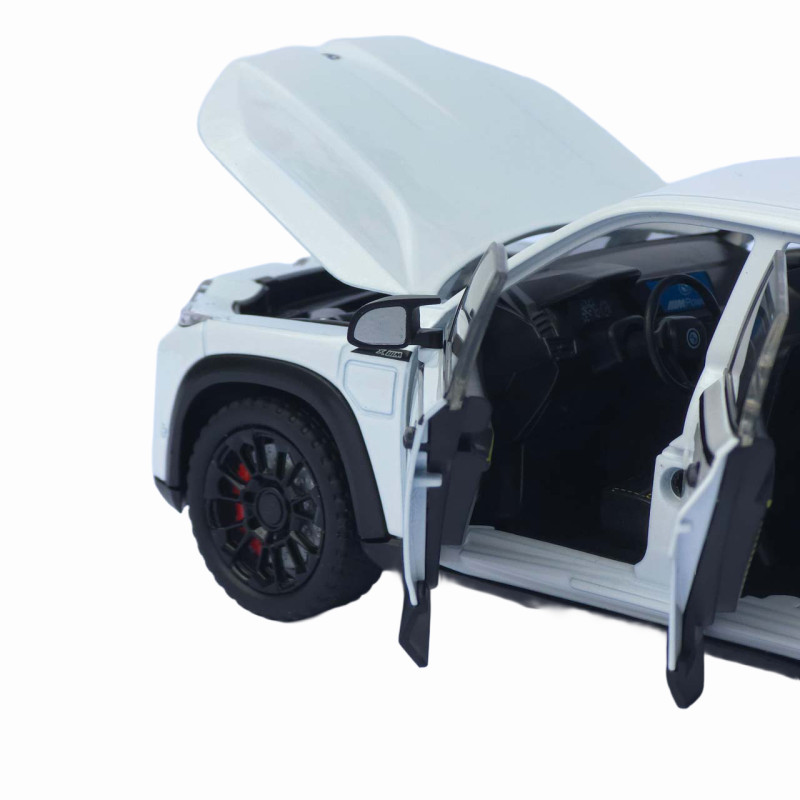 Машинка метал BMW XM АвтоЕксперт біла 1:24 світло звук відкр двері капот багажник (1669-13)