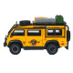 Машинка метал Land Rover Defender 110 жовтий 1:32 світло звук інерція відч двері багажник (TK-11779)