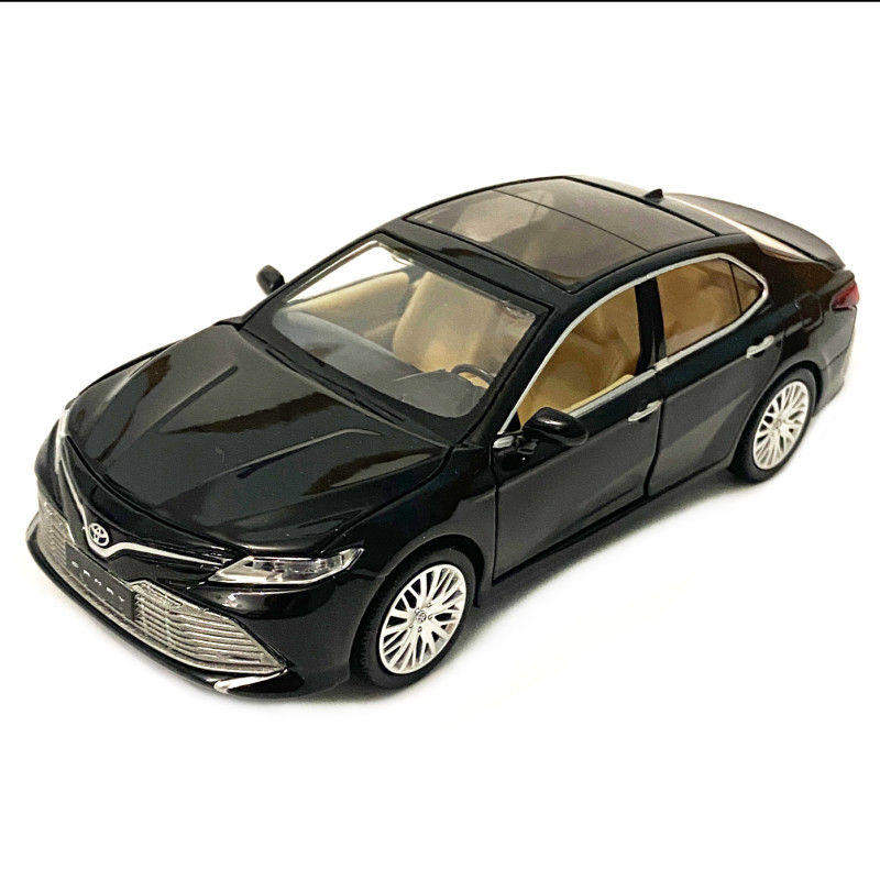 Машинка іграшкова металева Toyota Camry 70 Автопром Тойота кемрі, чорна світ, звук, відкр. двері, баг., капот 14,5*5,5*4 см (68459)