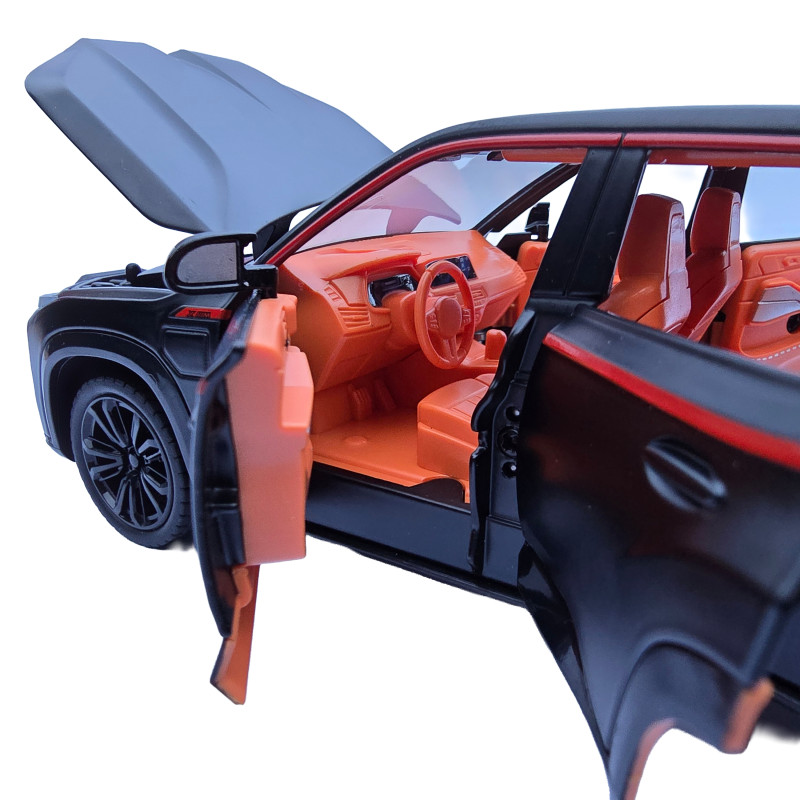 Машинка металева BMW XM БМВ чорний Автопром 1:24 світло звук відкр двері баг капот 20,5*8*7 см (AP7742)