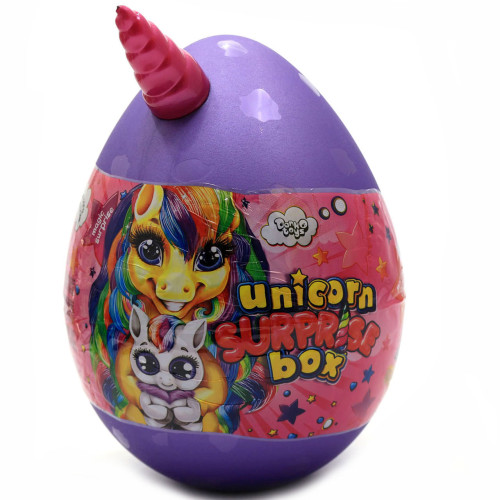 Ігровий набір Данко тойс «Unicorn WOW Box» Яйце єдинорога 25х35 см, фіолетове, ук мову (UWB-01-01U)