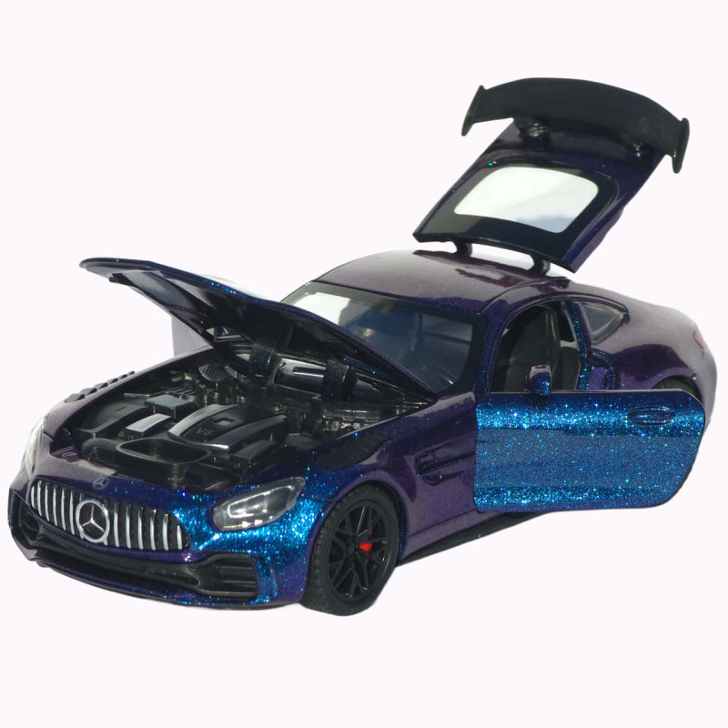 Машинка метал Mercedes-Benz AMG GT R АвтоЕксперт фіолетова 1:32 звук світло інерція (LF-99081)