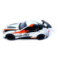 Машинка Toyota GR Supra GT4 Concept біло-оранджева Тойота 1:32 світло звук інерція відч двері баг капот 15*7*4,5см (21423)