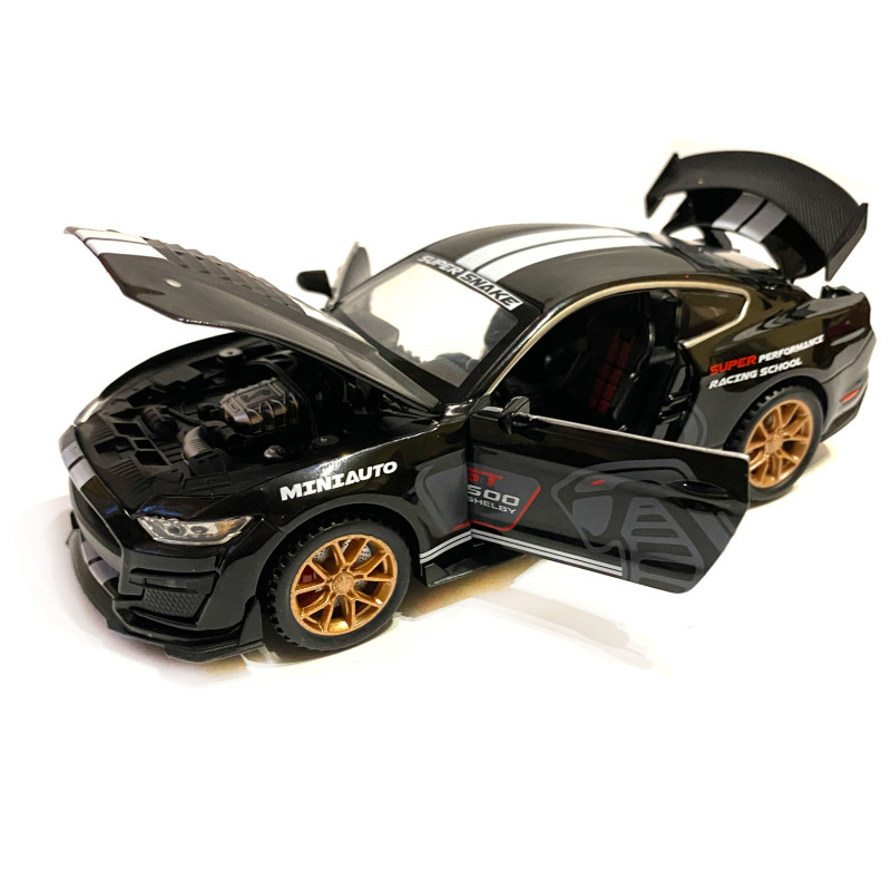 Машинка металева Ford Mustang Shelby GT500 "AutoExpert" Форд Мустанг шелбі GT500 чорний 16*6*6 см (LF - 03608)