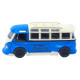 Машинка металл Volkswagen Type 2 (T1) синяя 1:32 свет звук инерция откр двери 2 доски (TK-19102)