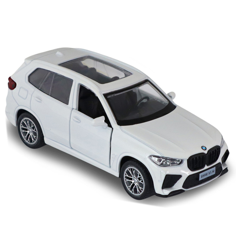 Машинка метал BMW X5 M БМВ білий 1:43 відкр двері 5*11*4см (250404)