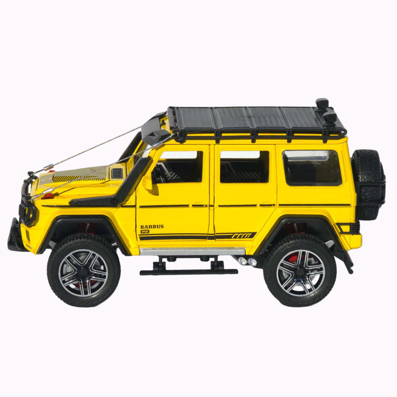 Машинка метал Brabus 800 Adventure XLP АвтоЕксперт жовта 1:24 звук світло відкр двері капот багажник (2814-25)