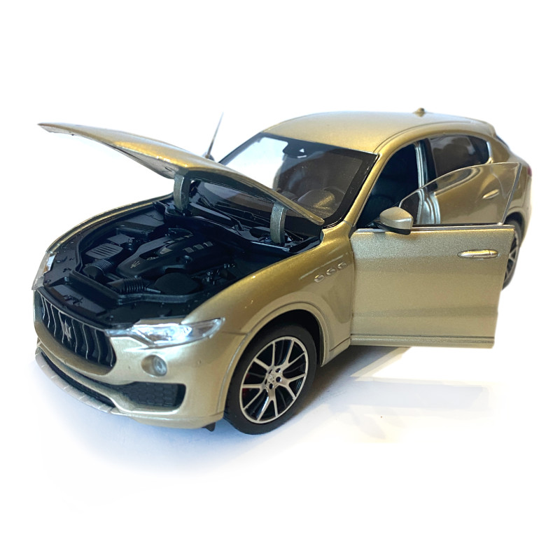 Іграшкова машинка металева WELLY 1:24 MASERATI LEVANTE, мазератті, відкр.двері, капот, бронза, 18.5*7.5*6.5 см (24078W)